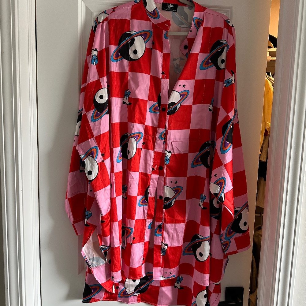 Dressed In Lala Satin Playsuit (top) Cosmic cowgirl